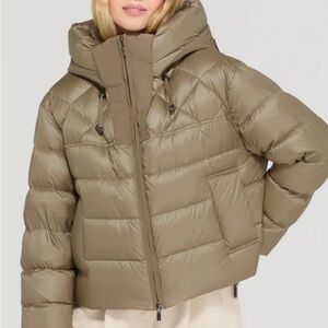 Women's Cozy Tan Puffer Jacket